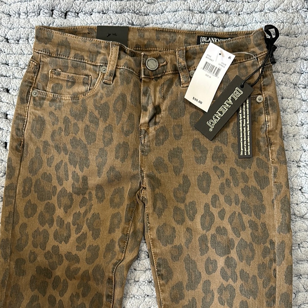 Blank NYC Leopard Print Women's Jeans - Brown